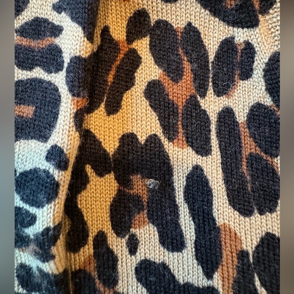 Tory Burch Wool Leopard Print Cardigan (Women’s M) - Picture 7 of 8